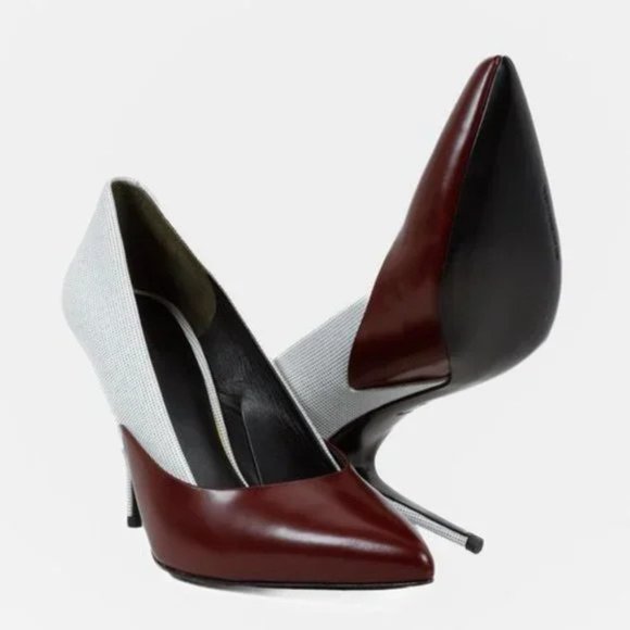 Alexander Wang Cicely Mixed Leather Pump - Picture 4 of 10